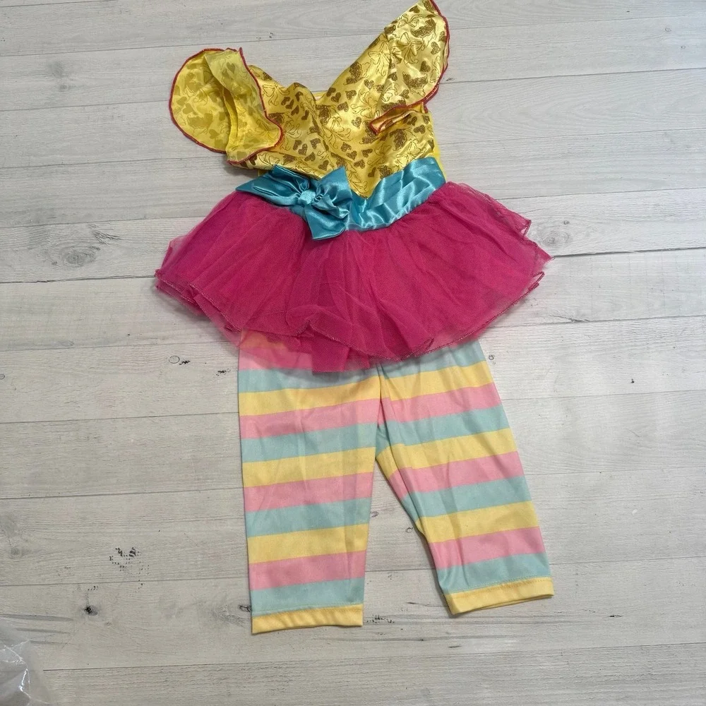 Disney Junior Fancy Nancy Girl's Dress Costume with Pants Size 3‎